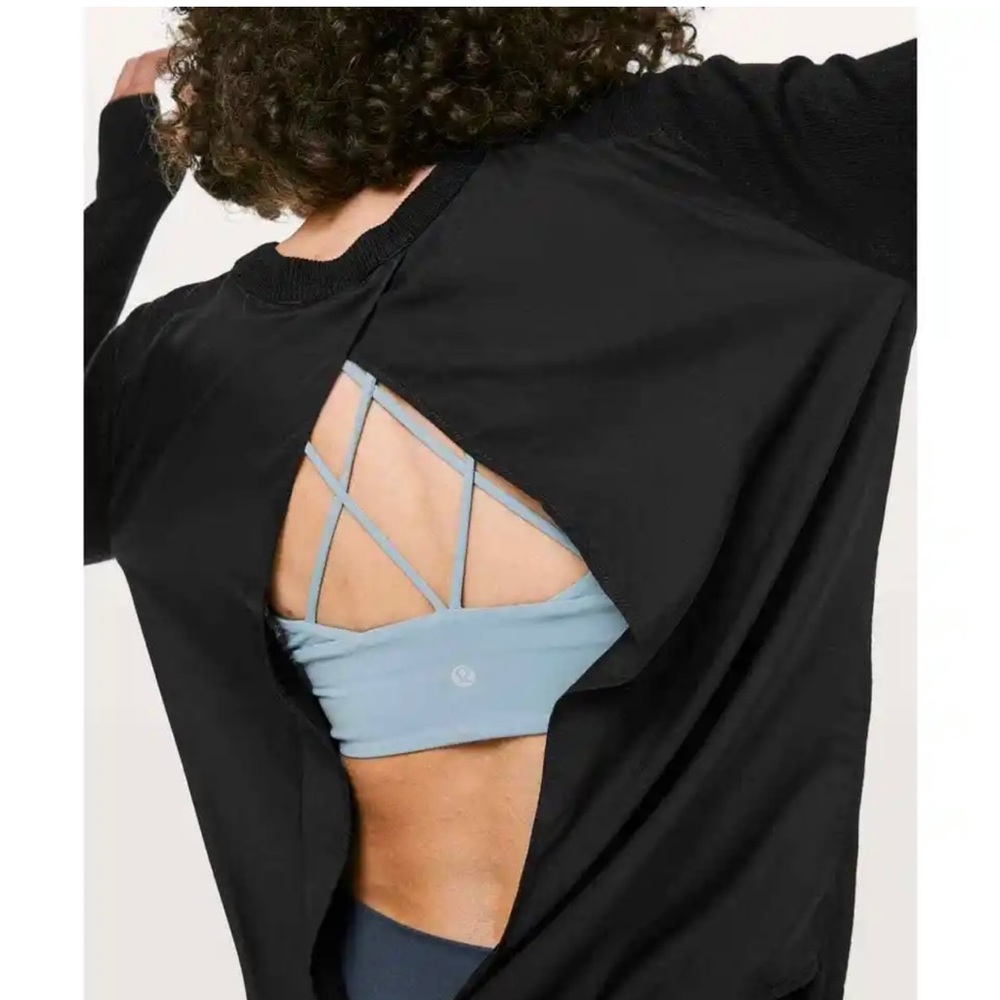 NWT Lululemon Still at Ease Pullover in Black Size 6